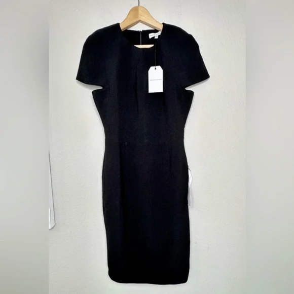 Dress the population Lainey Black Sheath Midi Dress - Picture 3 of 15